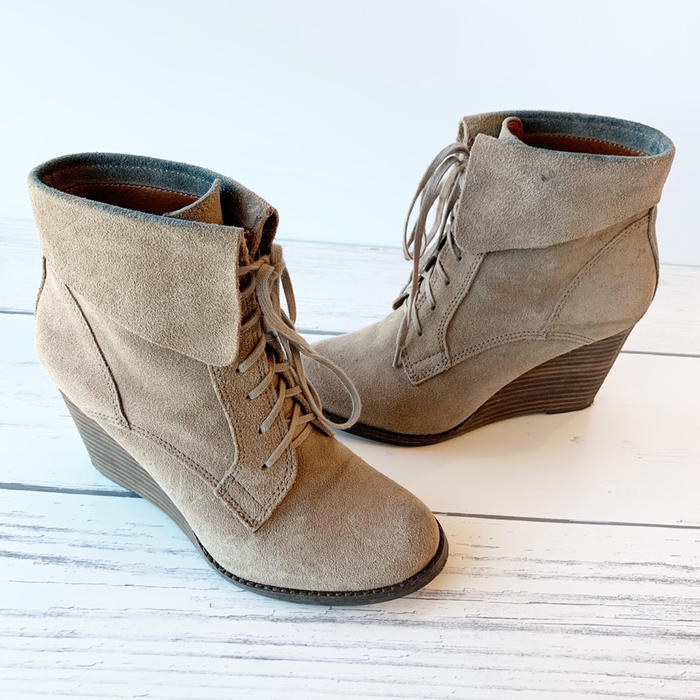 LUCKY BRAND Suede Ankle Boots